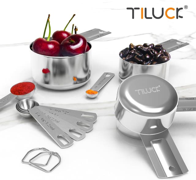 Thumbnail 5 de TILUCK Stainless Steel Measuring Cups 13-piece 🍴