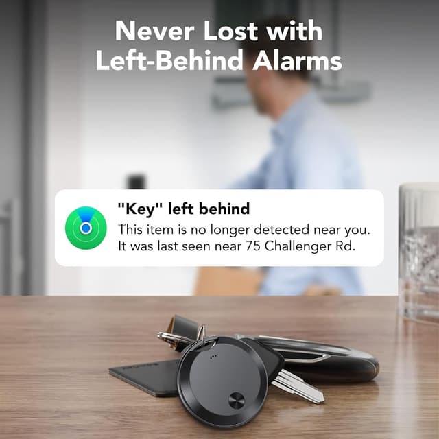 Detalle de Smart Air Traceur Tag (lot de 4) compatible Apple Find My – localisateur de clés, portefeuilles, valises et sacs