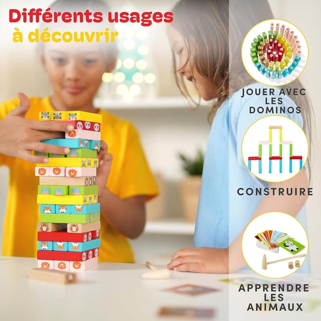 Detalle 2 de Cubidi Tour en bois empilable 3 ans