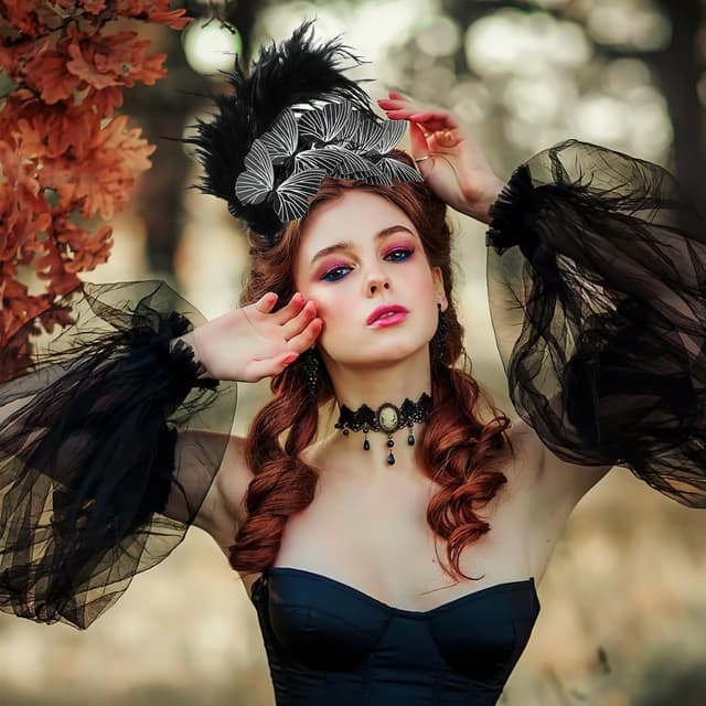 Thumbnail 4 de MWOOT Bandeau Plumes Papillon