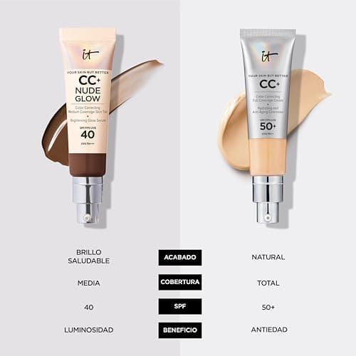 Thumbnail 8 de IT Cosmetics CC+ Nude Glow Light 32 ml — Base hidratante con SPF40 💄