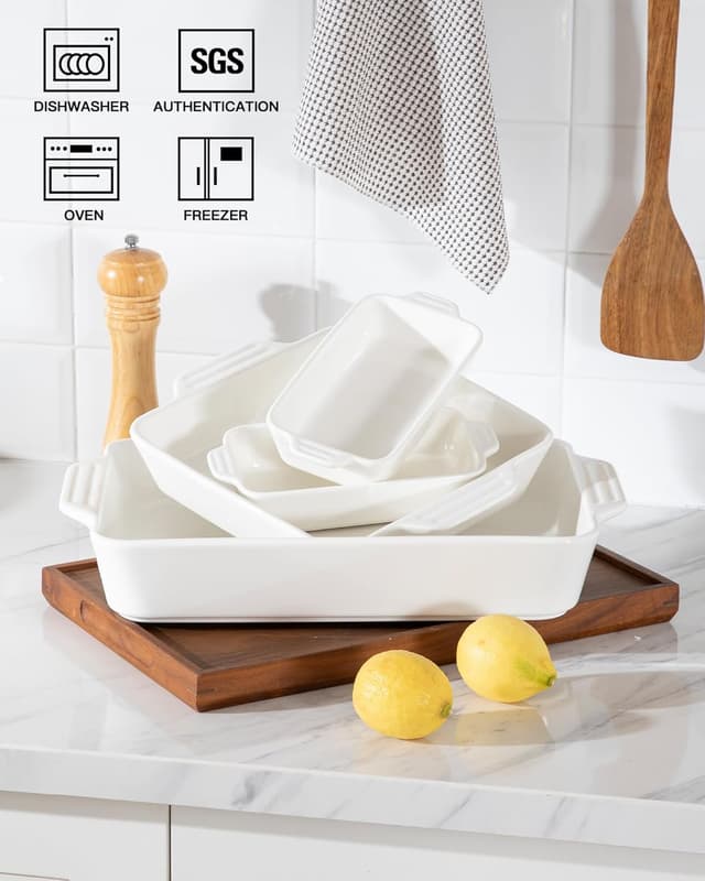 Thumbnail 2 de Sweejar Ceramic Lasagna Bakeware Set 4-Piece