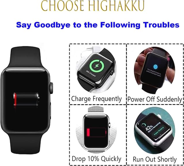 Thumbnail 6 de HIGHAKKU Ersatzakku PL512524G für Ama-zfit T-Rex Smartwatch (A1801, A1918, A1808)