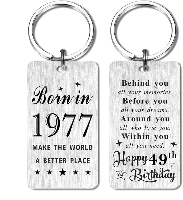 Thumbnail 6 de Gezxin personalised Happy Birthday 1995 keyring for 31st birthdays in stainless steel