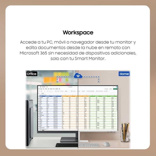 Detalle 2 de Samsung Smart Monitor M7 M70F de 43" 4K Ultra HD 60 Hz VA con Smart HDR10 (blanco)