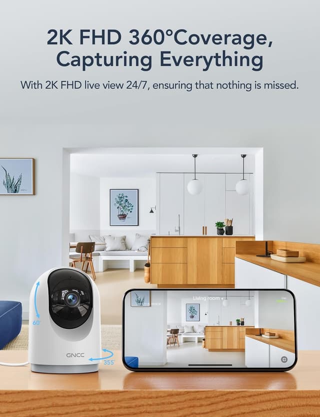 Thumbnail 2 de GNCC 2K Security Cameras 4pcs 24/7