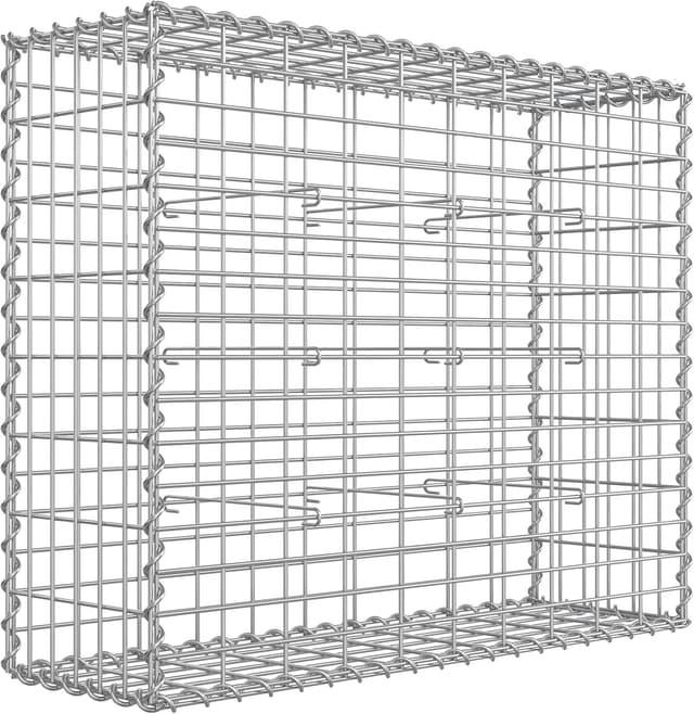 Detalle de SONGMICS Gabion pour pierre GGB183 galvanisé 100 x 80 x 30 cm, maille 5 x 10 cm