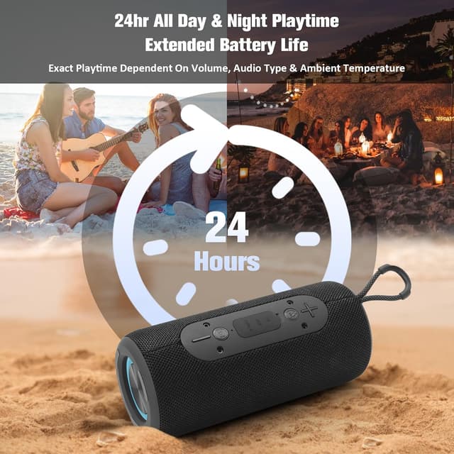 Detalle de Sumvision Monic Harmony Portable Bluetooth Speaker (True Wireless Stereo, 3D sound, Double Bass, RGB, 24hr)