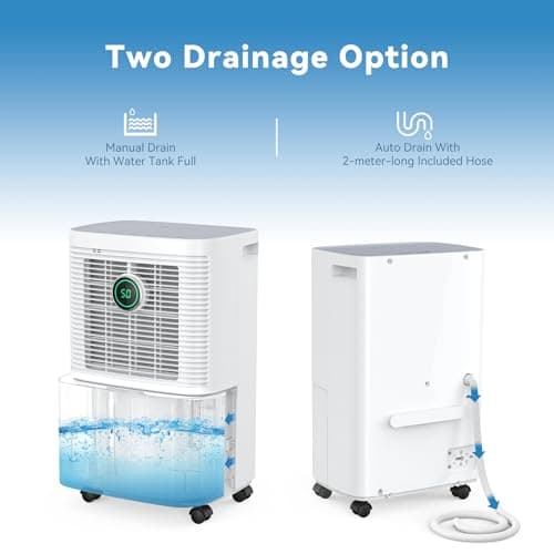 Detalle 1 de Innvitop 12L Deshumidificador Silencioso 🌬️, 3 Modos y Pantalla Digital