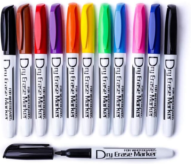 Detalle de Volcanics Dry Wipe Pens Fine Tip, Box of 12 đź–Š