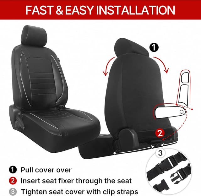 Thumbnail 6 de Universal front car seat covers 1 pair