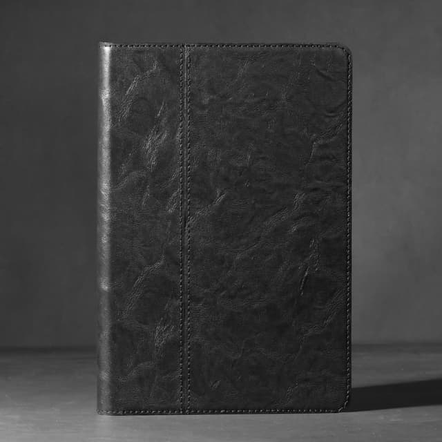 Detalle de NANRUIL Hülle für iPad Air 1./2. Gen & iPad 5./6. Gen (9,7 Zoll) echtes Leder – Schwarz