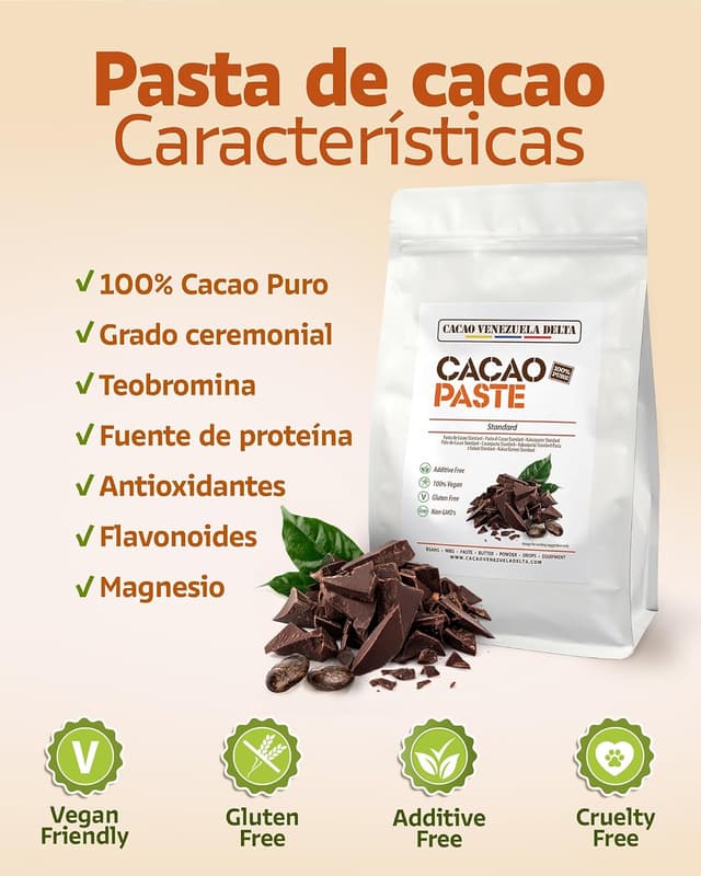 Thumbnail 2 de Cacao V Delta Pasta de Cacao Pura 500g