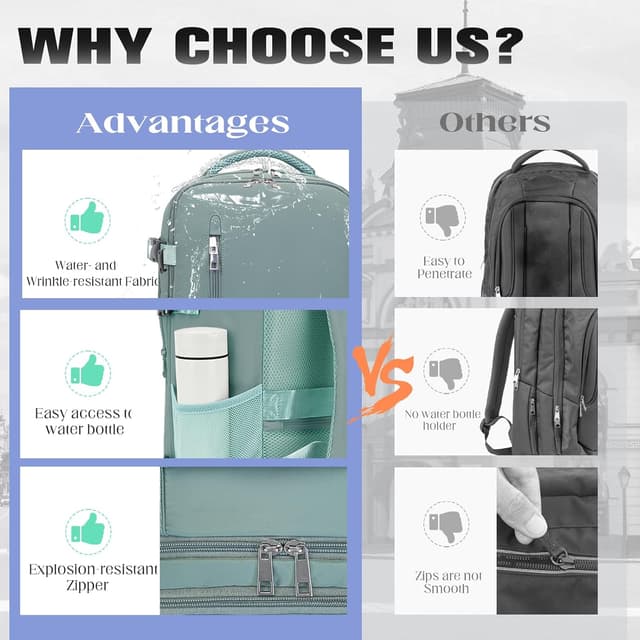 Thumbnail 4 de Xkdoai Ryanair cabin bag 40x30x20 backpack