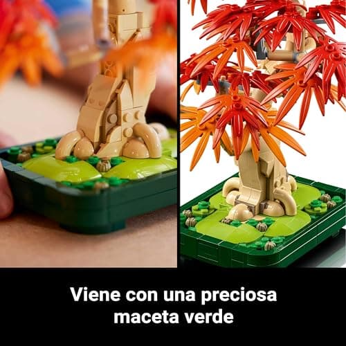 Detalle 1 de LEGO Botanical Bonsái Arce Rojo Japonés 🌳 Regalo Decoración