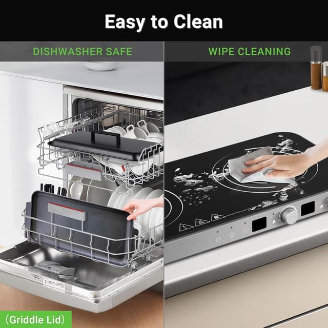 Thumbnail 3 de AMZCHEF Double Induction Cooktop 1800W