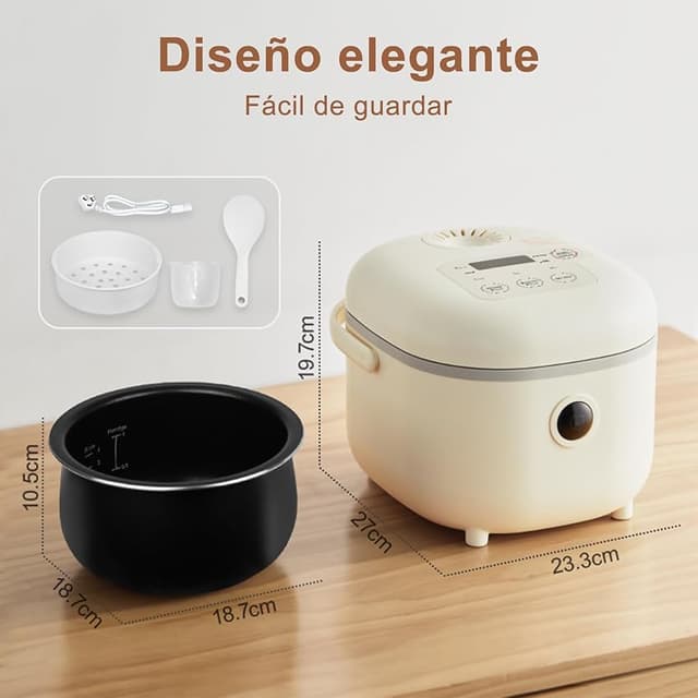 Thumbnail 2 de Bear Arrocera 3,5 tazas 350 W — mini rice cooker multifuncional