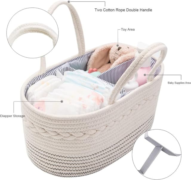 Detalle 2 de YeaYee Baby Windel-Caddy 36,1 x 22,1 cm