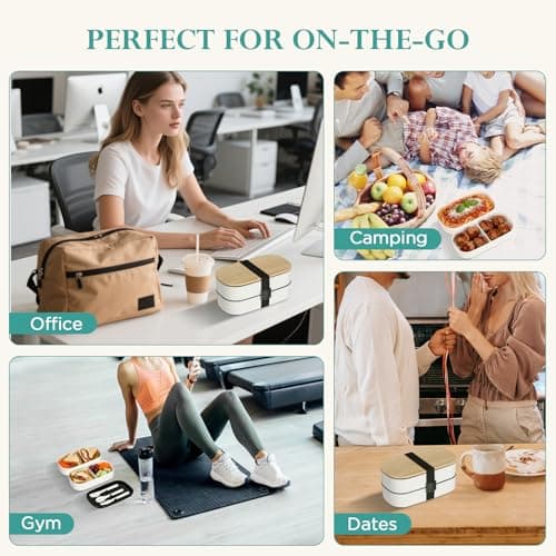 Thumbnail 5 de VINATO Fiambrera 1400ml con 2 niveles 🍱