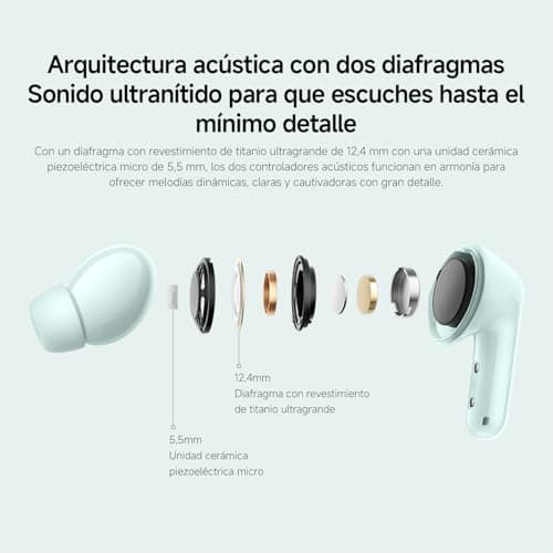 Detalle 2 de XIAOMI Redmi Buds 6 Auriculares inalámbricos, 42 h de autonomía