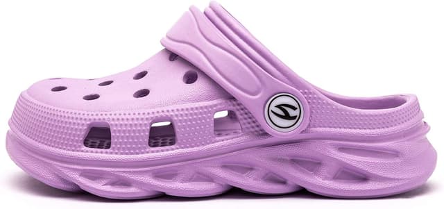 Detalle 2 de HOBIBEAR Classic Graphic Garden Clogs Slip-On Water Shoes for Kids (Toddler–Big Kids)