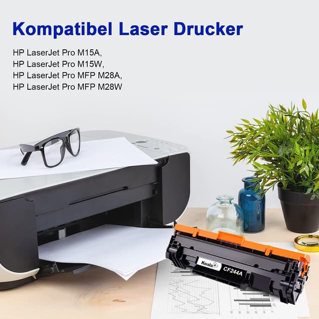 Detalle 2 de Koala Compatibili cartuccia toner 44A CF244A Multipack da 2 per HP LaserJet Pro (M28 e M15) nero