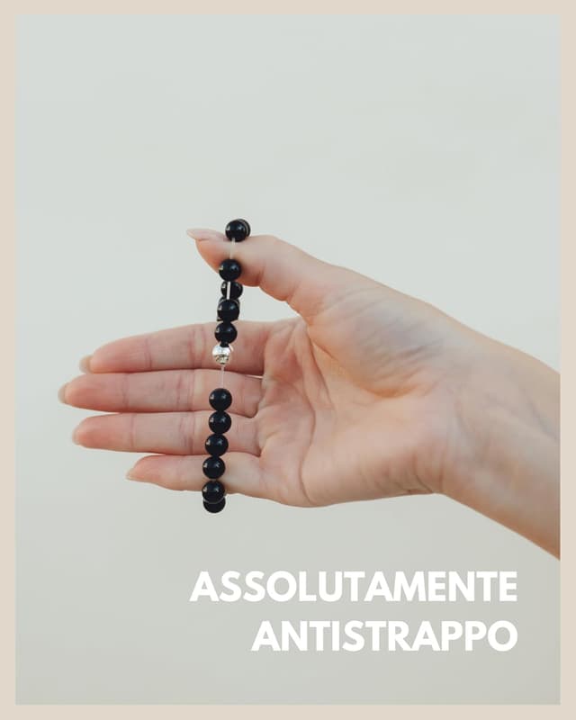 Detalle de GD GOOD.designs bracciale da uomo in pietra naturale con perle di diaspro (chakra) estensibile