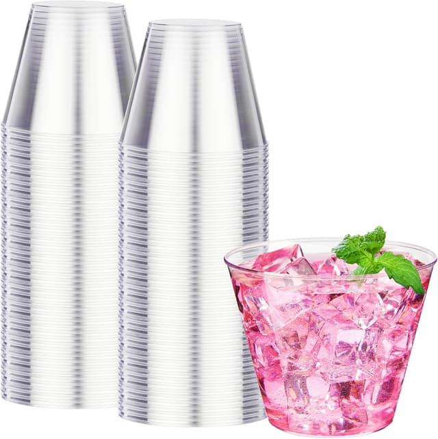 Detalle de RACETOP 9 oz Clear Plastic Cups 100-Pack