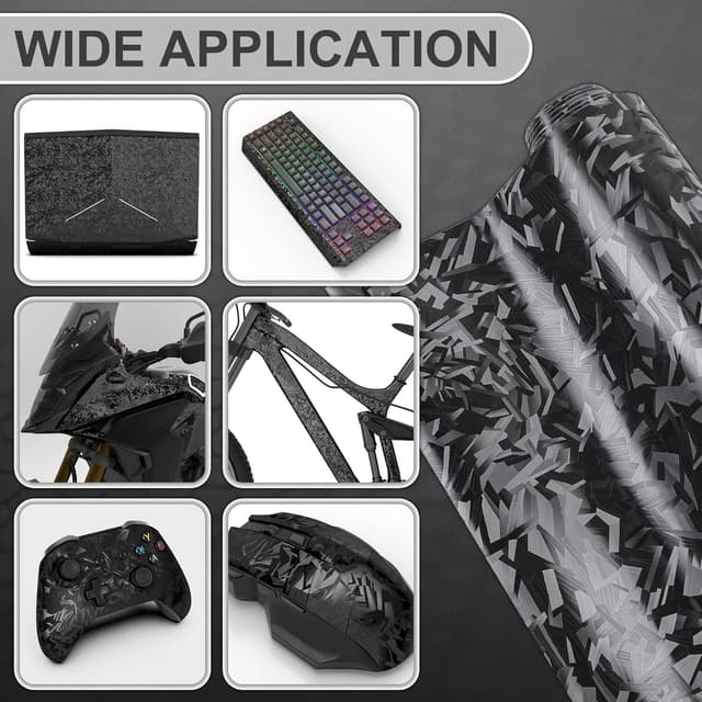 Thumbnail 4 de Forged Carbon Folie 300 x 30 cm Schwarz