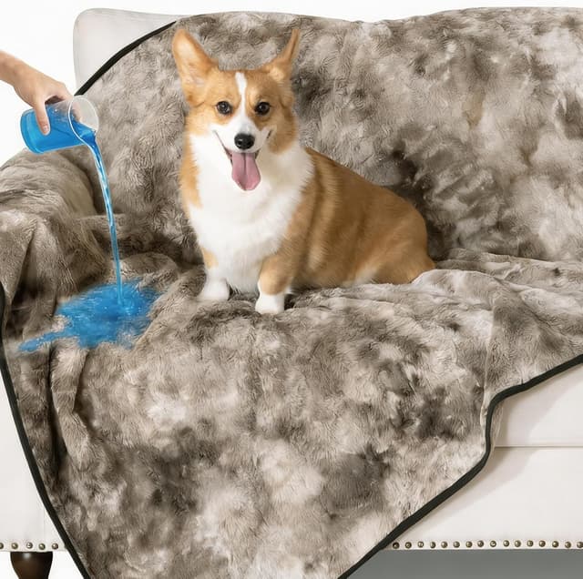 Detalle de Doteonyou Waterproof Dog Blanket (100x120cm) – leak-proof sofa & couch protection
