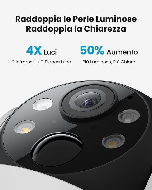 Thumbnail 1 de ieGeek 2K Telecamera Wi‑Fi esterno 360°