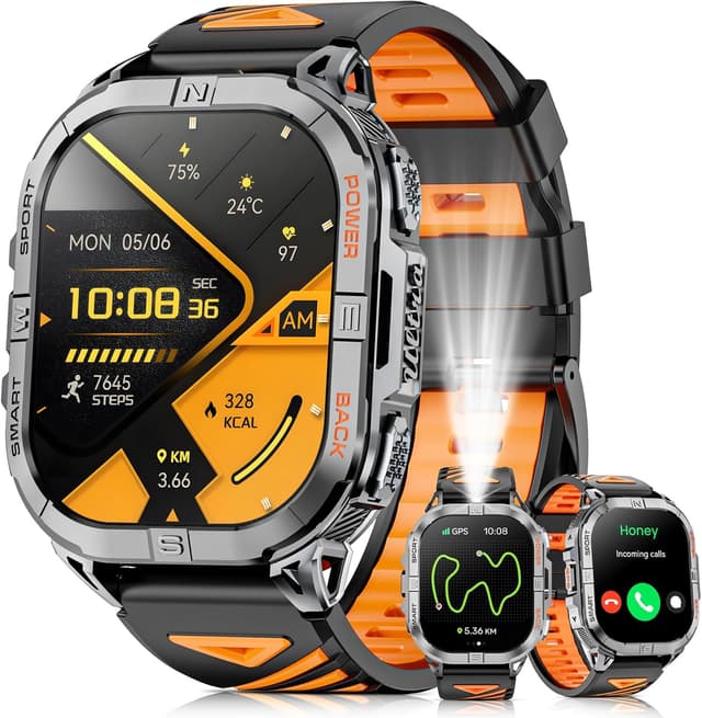 Detalle de Military Rugged GPS Watch 2.13" AMOLED