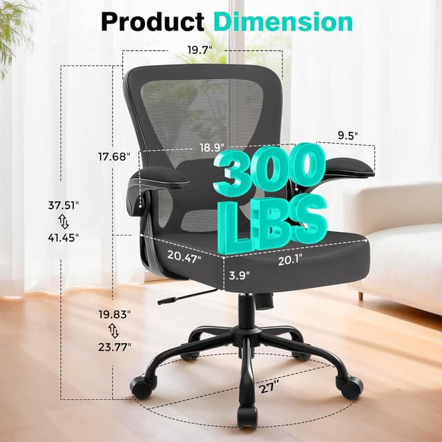 Detalle 2 de AreShark Office Chair Ergonomic Mesh 300 lb capacity