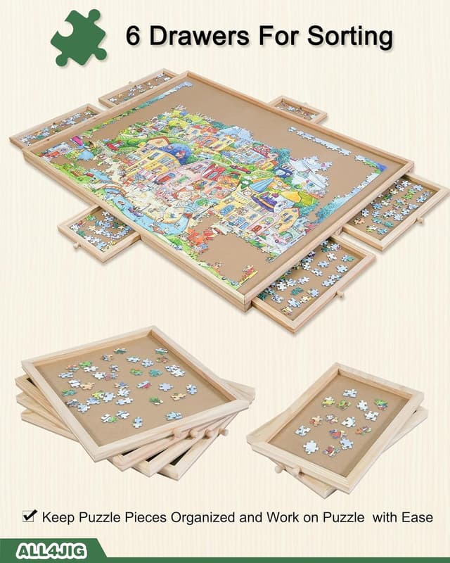 Thumbnail 4 de ALL4JIG 1500-Piece Rotating Puzzle Board đź§©