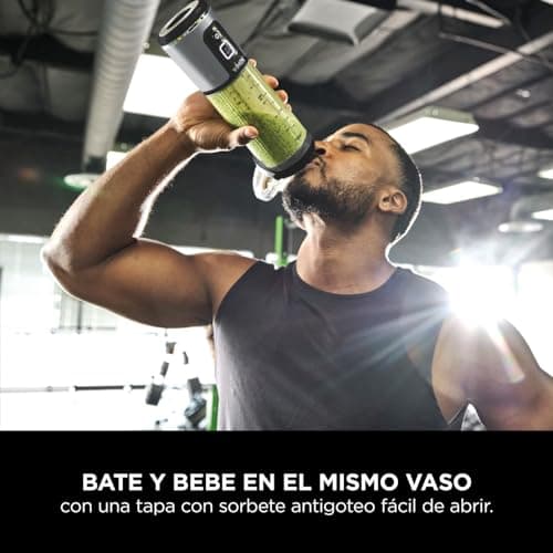 Detalle 2 de Ninja Blast Batidora portátil BC151EUBK 530 ml y tapa antigoteo