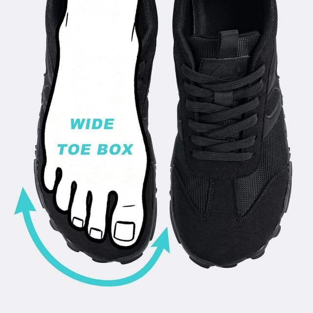Detalle 2 de Bewenoo Hike Barefoot Shoes: minimalist trail & hiking sneakers with wide toe box