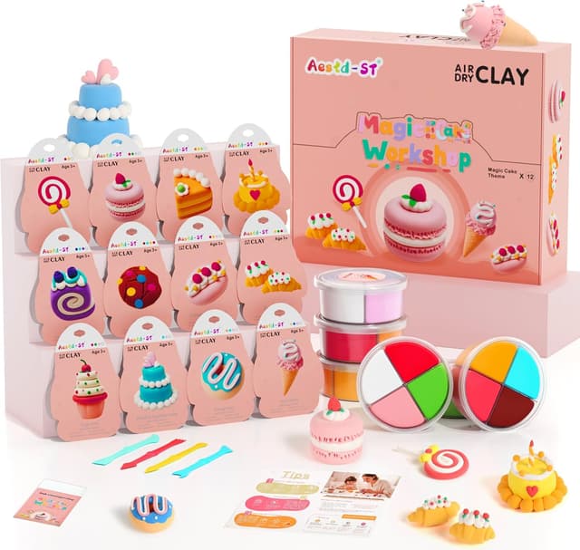 Imagen de Cake themed Air Dry Clay Kit for Kids en OfertitasTOP