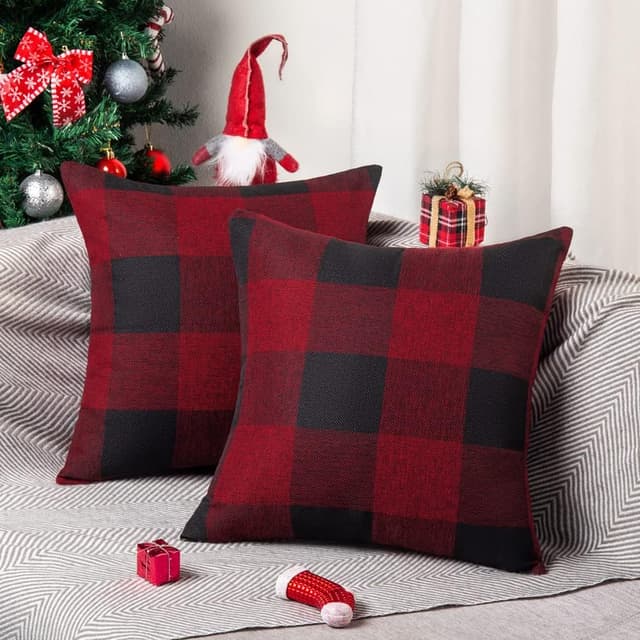 Detalle de ORANIFUL buffalo check cushion covers 55cm