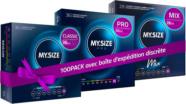 Thumbnail 6 de MY.SIZE lot de 36 préservatifs taille 5 (60 mm) – latex, quasi inodores