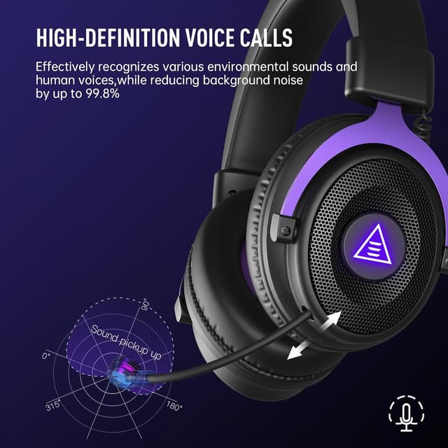 Detalle de EKSA E900WT wireless gaming headset with 2.4GHz USB dongle and Bluetooth 5.4