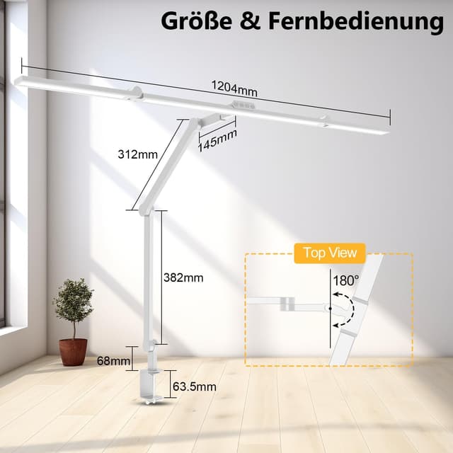 Thumbnail 4 de EPABINA 36W LED Schreibtischlampe Dimmbare Tageslichtlampe