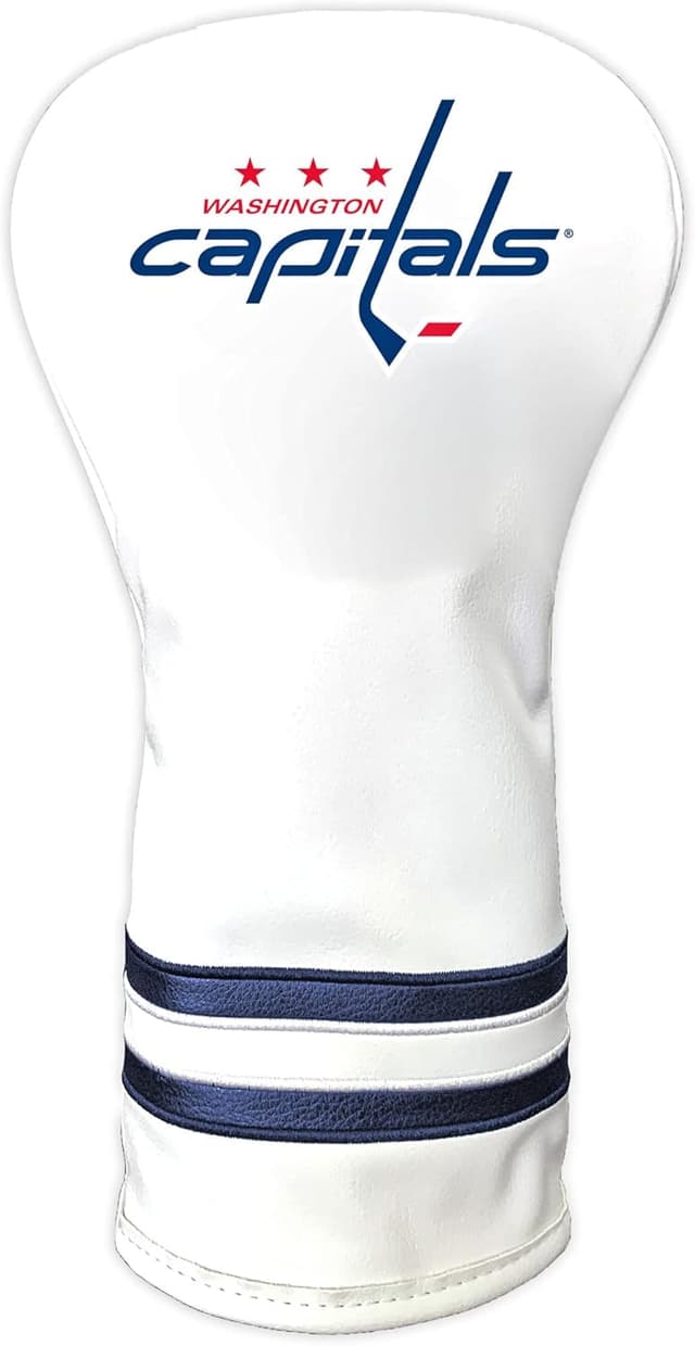 Thumbnail 6 de Team Golf NHL White Vintage Driver Headcover (Form-Fitting Design, Retro Logo)