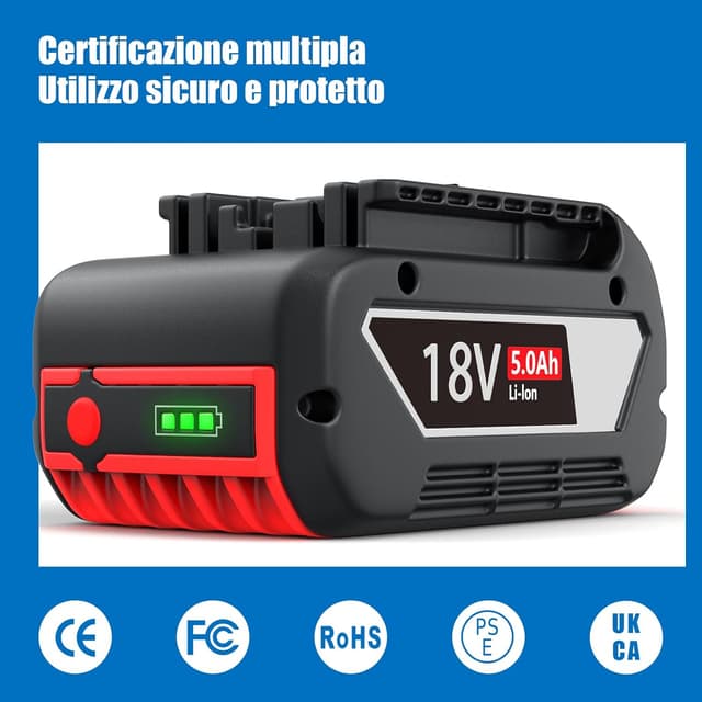 Thumbnail 5 de Moautodc Batteria 18V 5Ah per Bosch