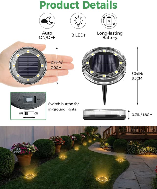 Thumbnail 5 de Luci solari da giardino LOTMOS 12 pezzi