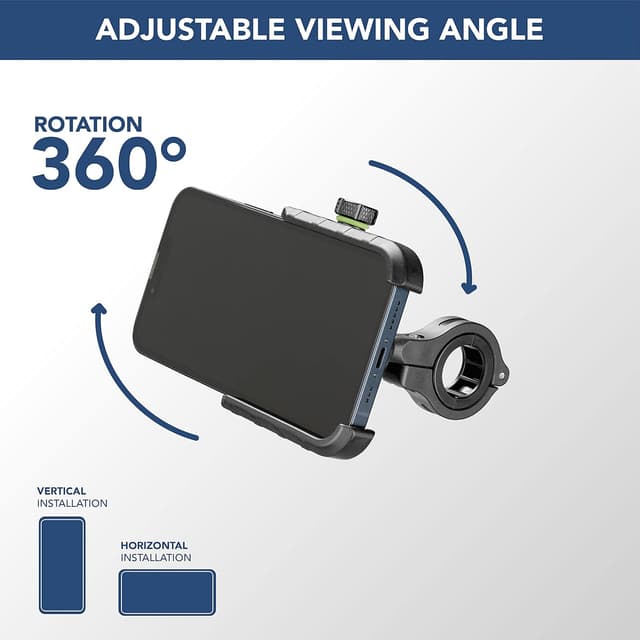 Detalle 2 de Cellularline Rider Steel - Soporte Universal para Smartphone