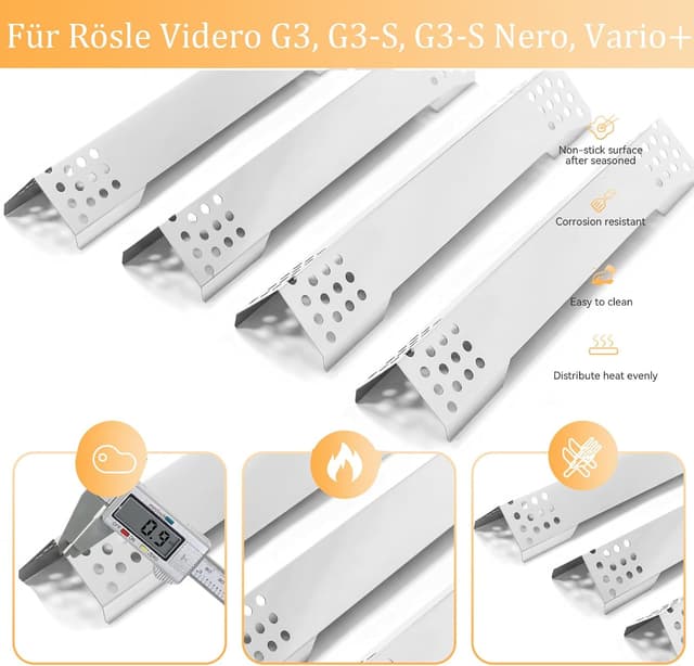 Detalle de FIRXZYMZ Brennerabdeckung 40,2 cm für Rösle Videro