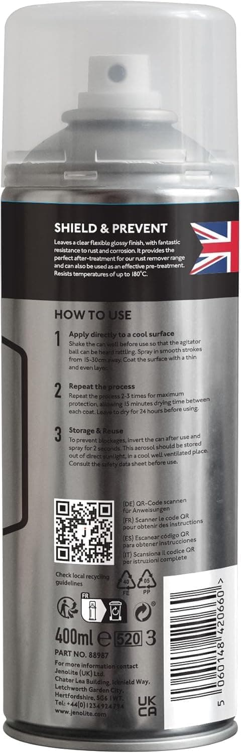 Thumbnail 6 de JENOLITE Rust Shield Klarlack Spray 180 °C