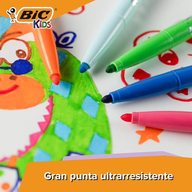Thumbnail 3 de BIC Kids Visacolor XL Rotuladores Lavables Multicolor ✏️ 48 Uds
