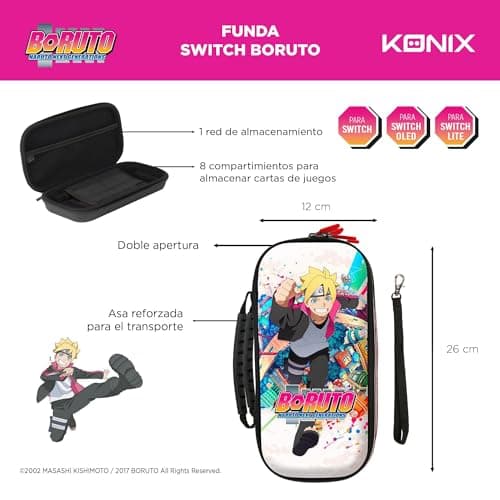Detalle 2 de Konix Boruto Funda para Nintendo Switch