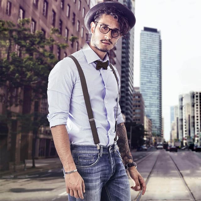 Thumbnail 5 de DonDon Set tirantes y pajarita para hombre